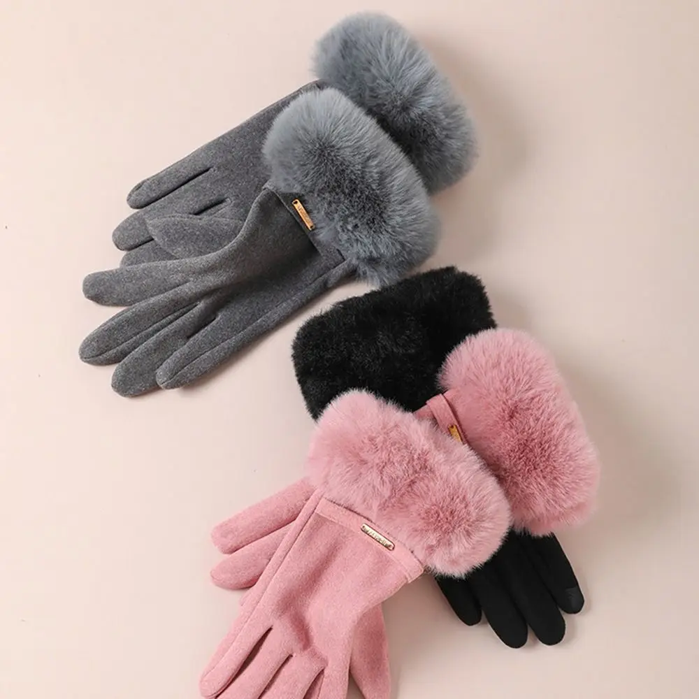 Fashion Winter Warm Gloves Windproof Coldproof Ski Gloves Keep Warm Thickened Touch Screen Gloves for Women