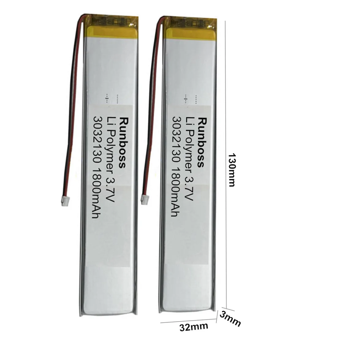 1-10PCS 3032130 3.7V 1800mAh Lithium Polymer Battery For Keychron K3 Bluetooth Keyboard LED Lights Car Camera Recorder Tablet PC