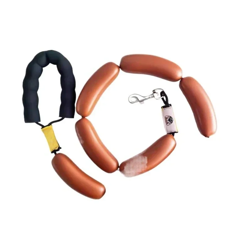 

Creative sausage leash cute styling dachshund dog