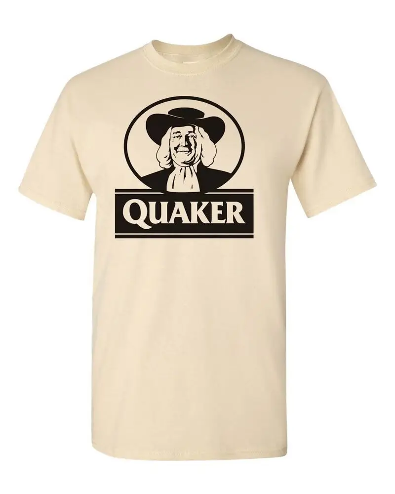 Quaker Oats T-shirt retro brands regular fit cotton graphic men tee   Tees High Quality 100%Cotton Short Sleeve