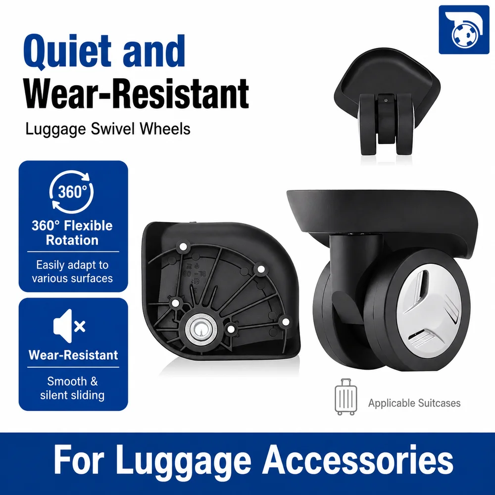 Silent Replacement Luggage Wheels - حامل عجلة بديل لحقيبة أمريكان تورستر