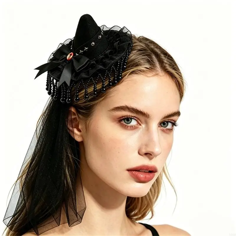 Steampunk Spitze Trim Haarnadel Elegante Süße Mesh Haar Clip Motorhaube Kopfschmuck Foto Requisiten Für Frauen Und Mädchen – Detail 10