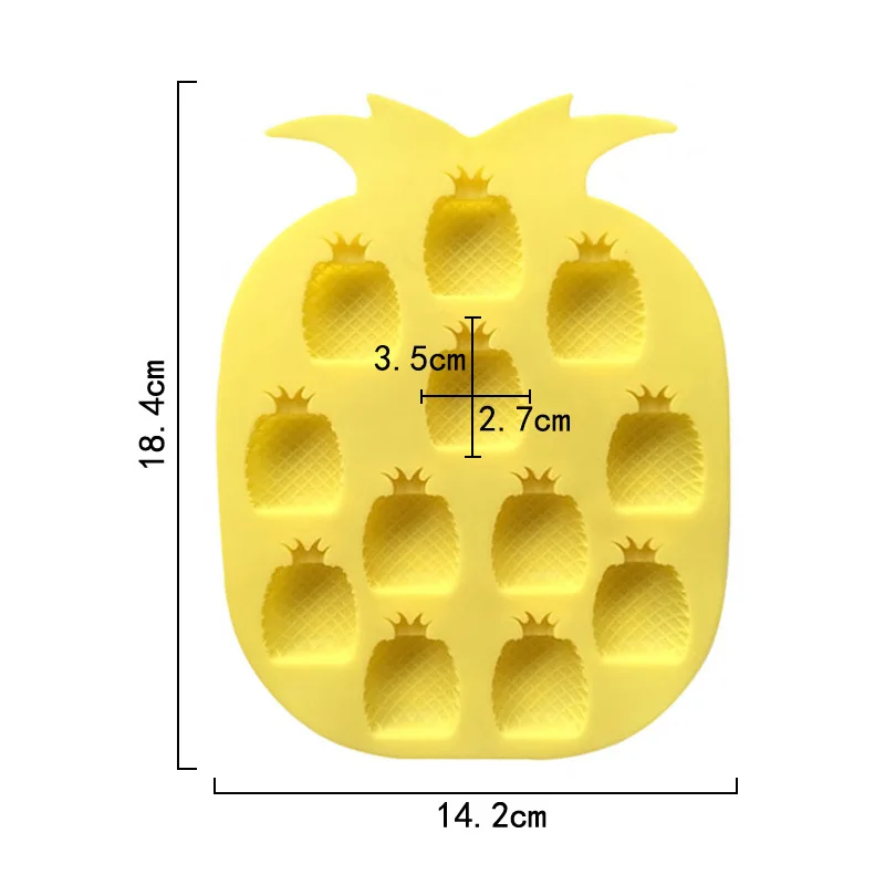 12 Even Pineapple Chocolate Mold Silicone Cake Molds Break Apart Wax Melt Mould Easy Release Durable Molds For DIY Handmade Cake