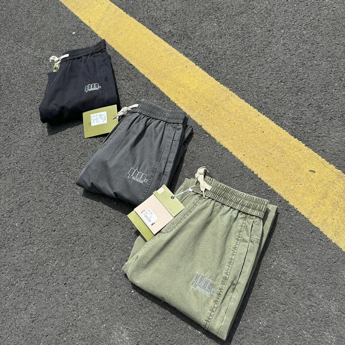 

Jogger Pants Loose Fit Comfortable Skin-friendly Elastic Waist Sports Casual Trousers for Men Autumn Season