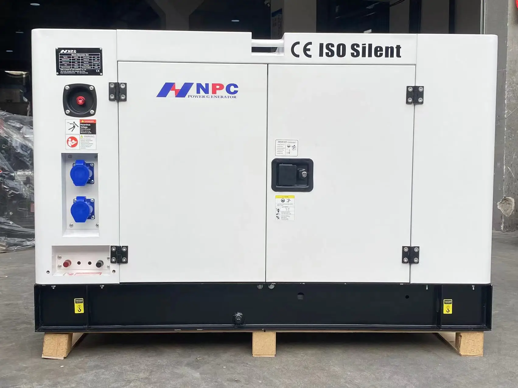20kw 25kva Silent Soundproof Diesel Generator Sets Diesel Engine NPC Power Digital Panel 15kw 20kw 25kw 30kw Generator Set
