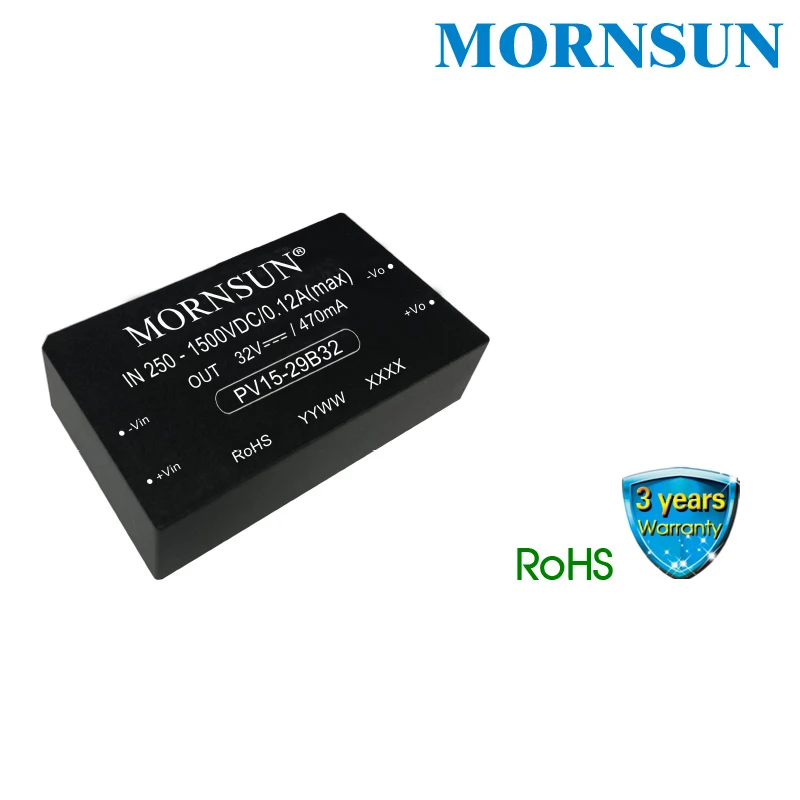 modc-dc-コンバータ-pv15-29b32-再生可能エネルギー用の超ワイド、超高-250-～-1500v-dc-入力を備えた-15w-絶縁型-dc-dc-コンバータ