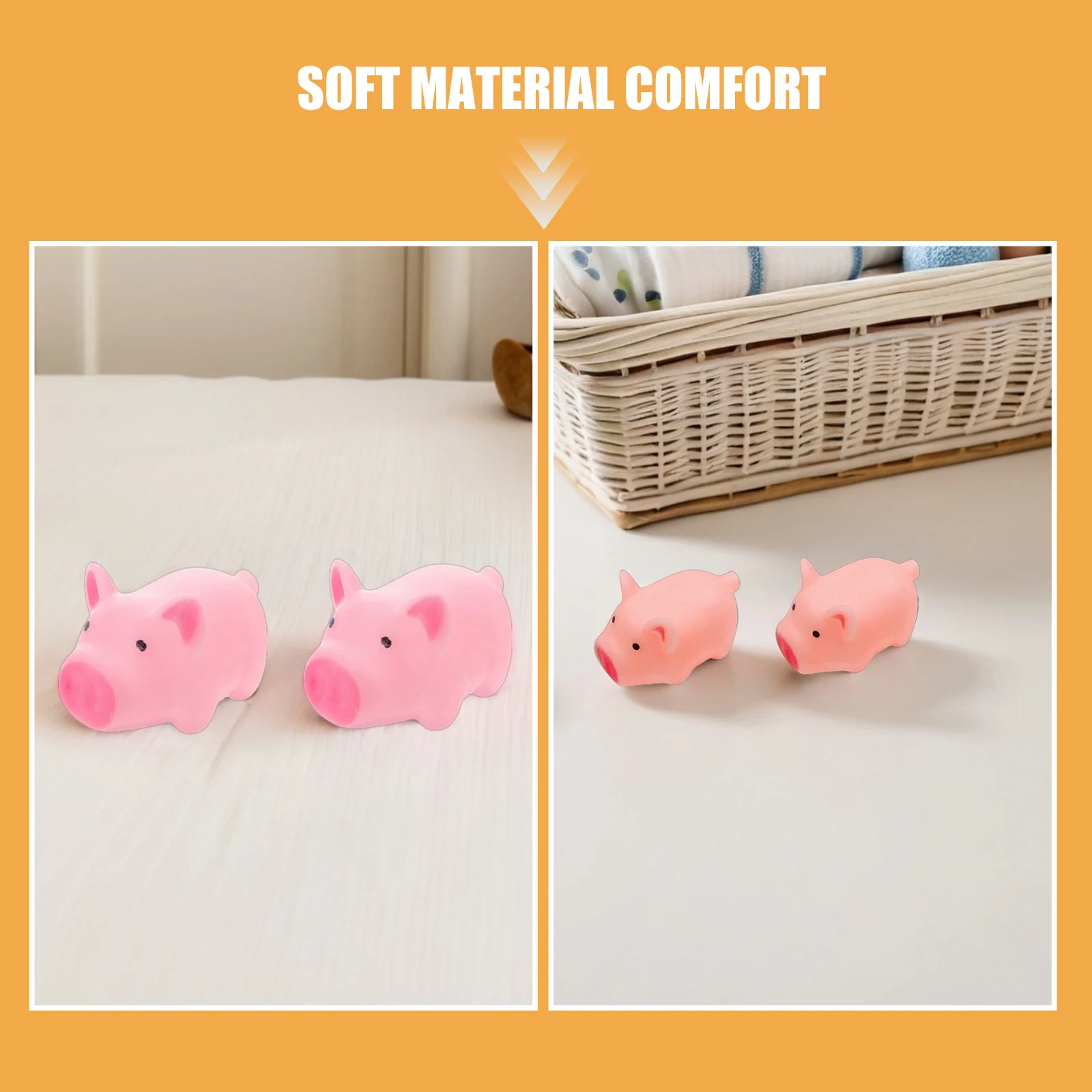 40 قطعة حمام الطفل لينة صار خنزير الحيوان مجموعة للأطفال حديثي الولادة ، لعبة مائية اسفنجي صغيرة ، هدايا الحفلات لعيد ميلاد الهالوين #2