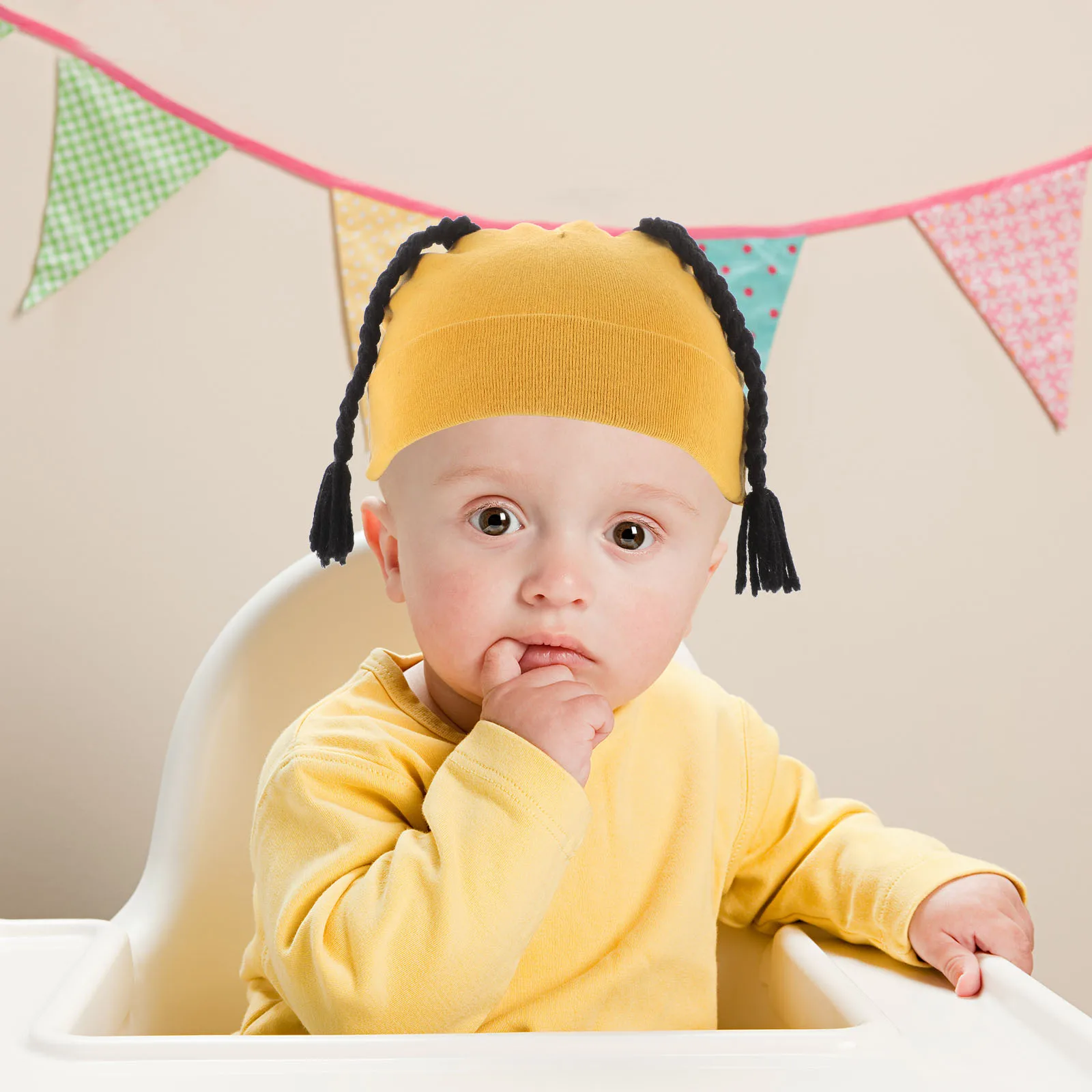 

Baby Hat Newborn Beanie Braid Boys Infants Toddlers Warm Winter Knitted Hats For Kids Long Wear Outdoor Play