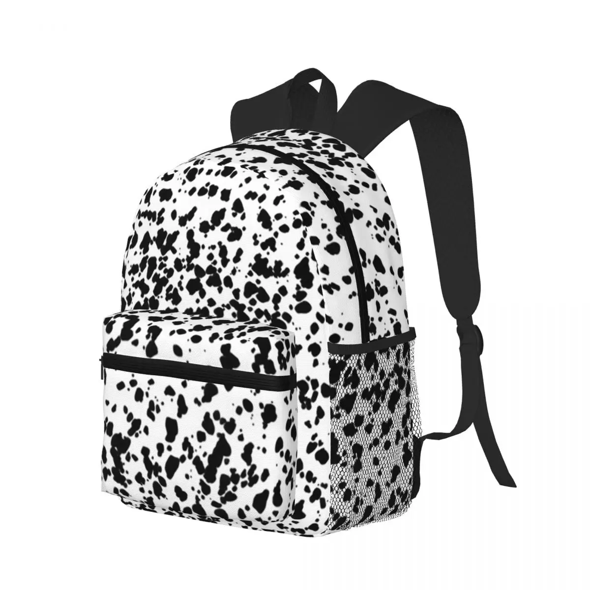 Dalmatian Dog Texture Student Backpack School Bag Hiking Travel Daypack for Boys Girls Bookbag Shoulder Bags