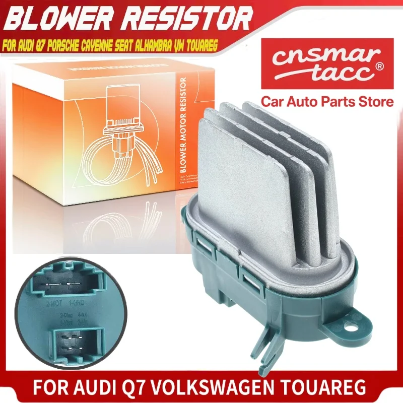 

Резистор двигателя вентилятора HVAC для Audi Q7 2007-2015 Volkswagen Touareg 2004-2010 7L0907521, 20399, RU506
