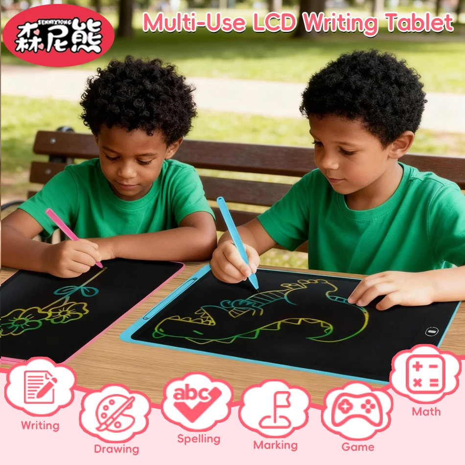 SENNIXIONG 8.5/10/12/16 INCH LCD Schrijfbord Tekentablet Uitwisbare Tekentafel Educatief Schilderen speelgoed voor Kinderen Volwassen