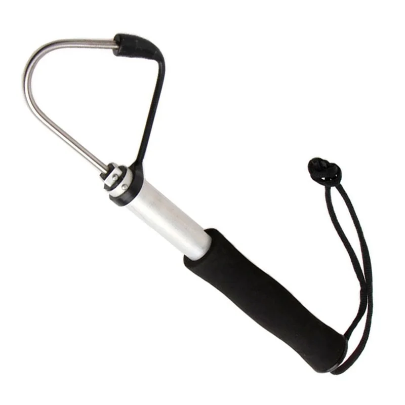 New Telescopic Stainless Steel Fish Gaff Retractable Fishing Spear Hook Ice Sea Fishing Tackle Portable Fishing Accessory view 3