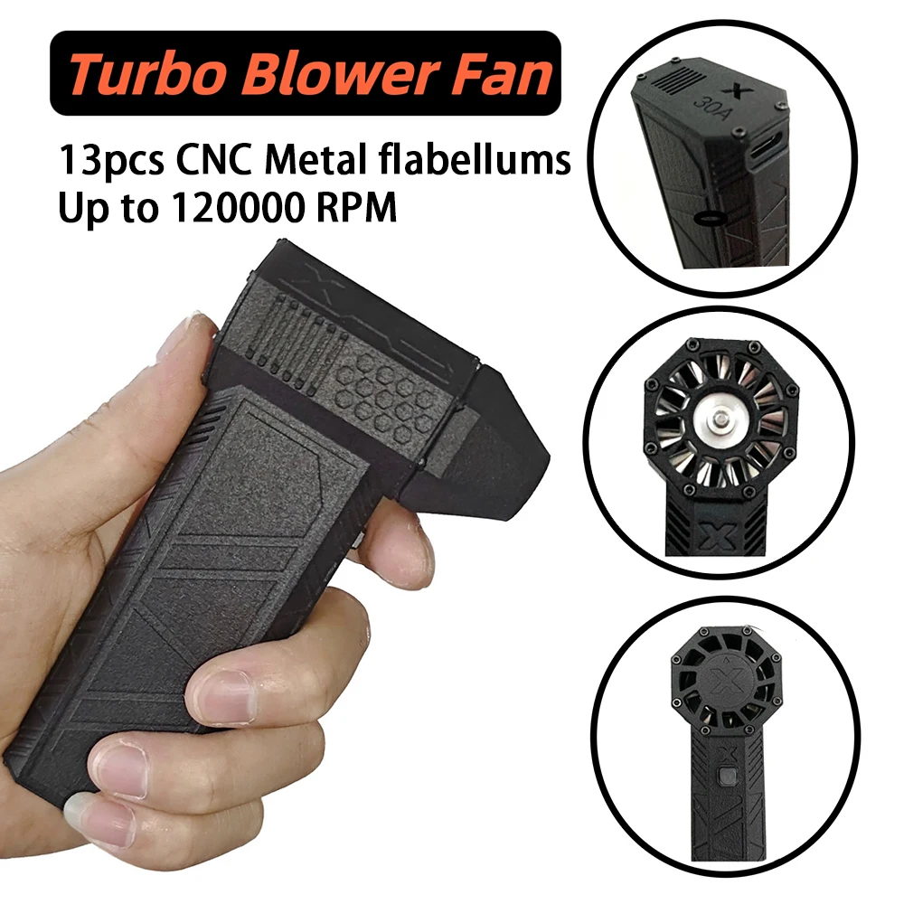 

Compressed Air Duster 120000RPM Portable Hand Held Mini Fan Electric Small Blower Tool for Cooling Cleaning