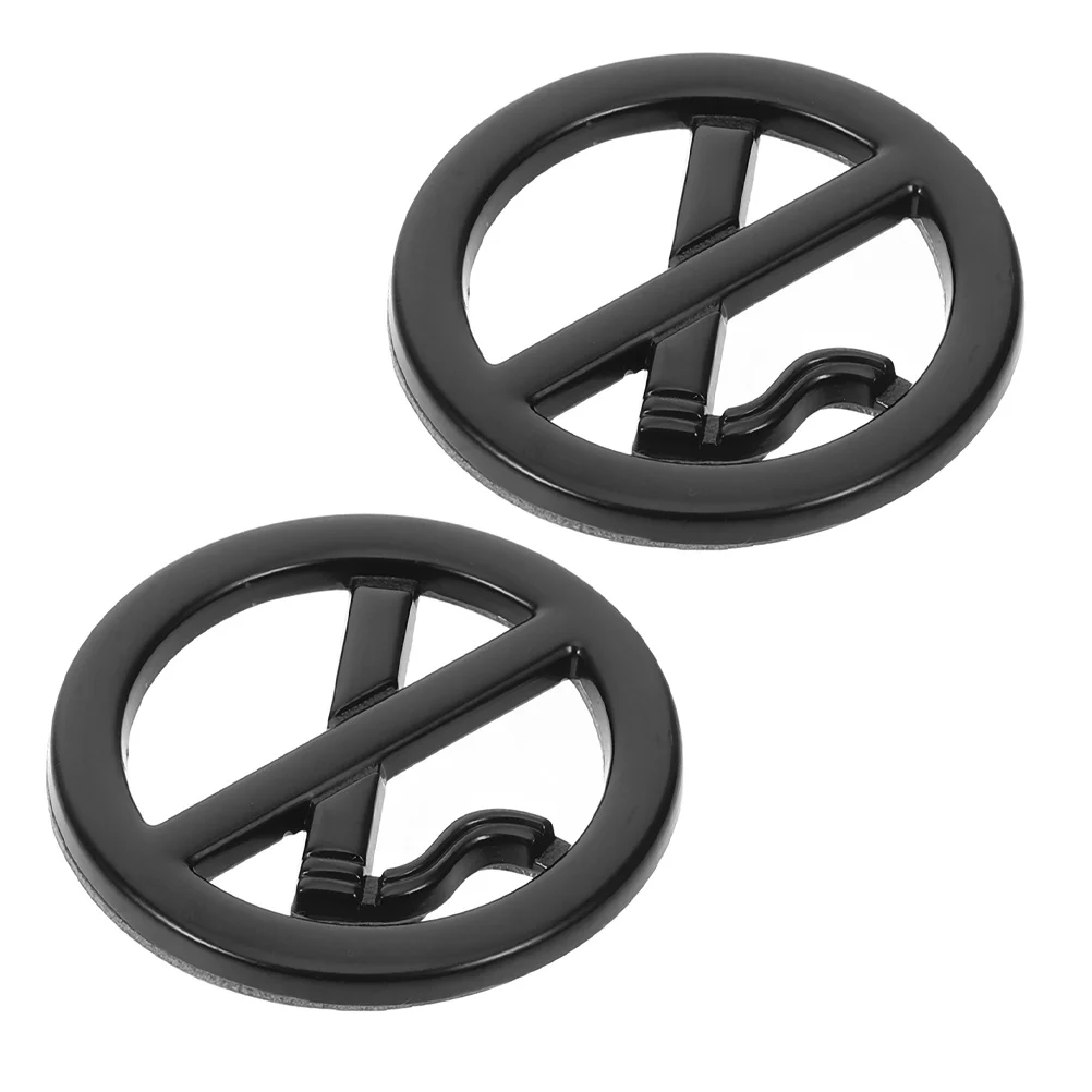 2 قطعة ممنوع التدخين الشارات المعدنية ثلاثية الأبعاد ذاتية اللصق ملصقات السيارات الداخلية علامة تحذير للمركبة المنزل مكتب فندق استخدام الأعمال