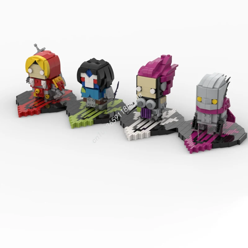 

1032pcs MOC Darksiders The 4 Horseman Brickheadz Building Blocks Christmas Creative DIY Model Ideal for Kids Gift Giving Gift