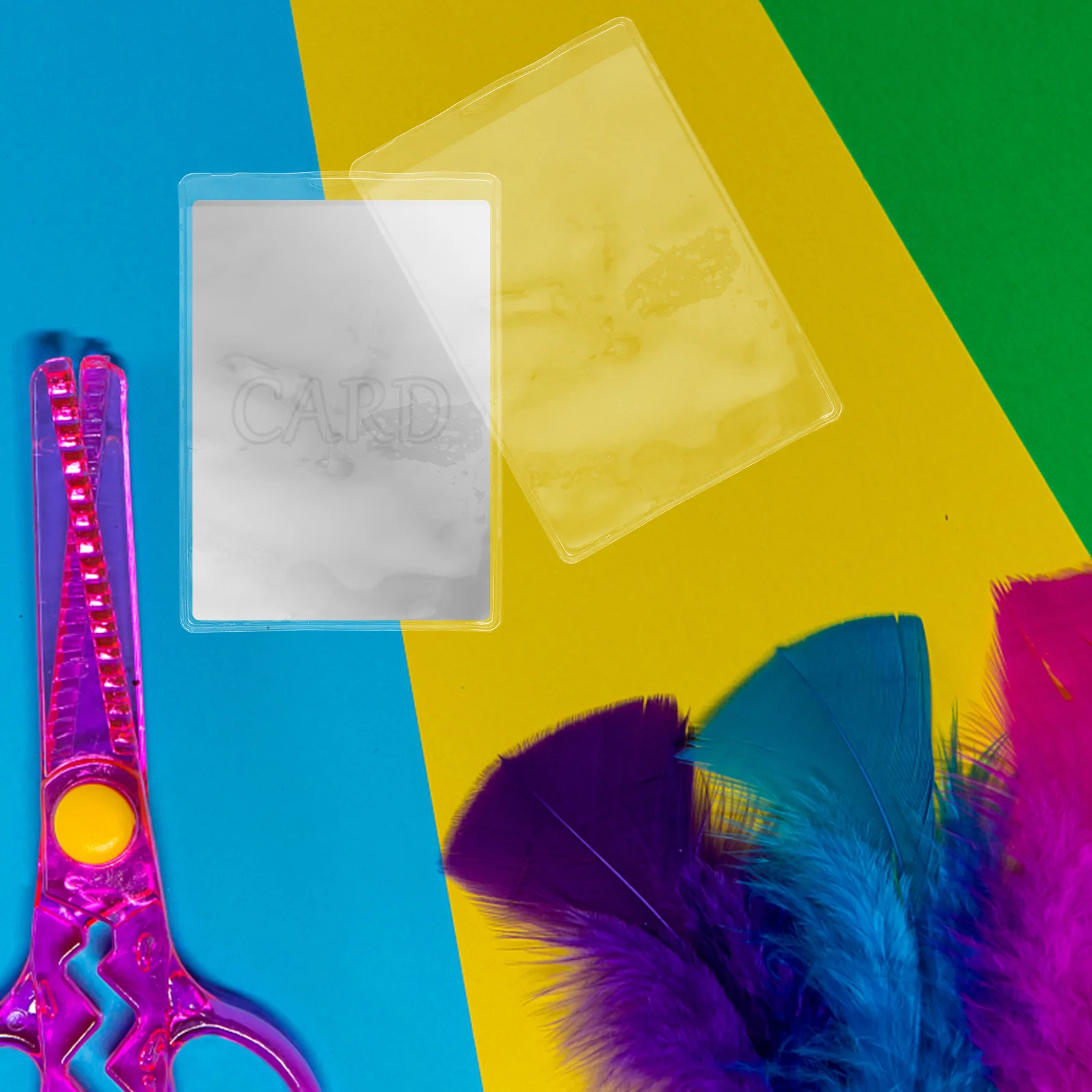 

50Pcs Board Game Card Sleeves Clear Plastic Protective Cover Double Sided Transparent Game Card Storage Sleeves