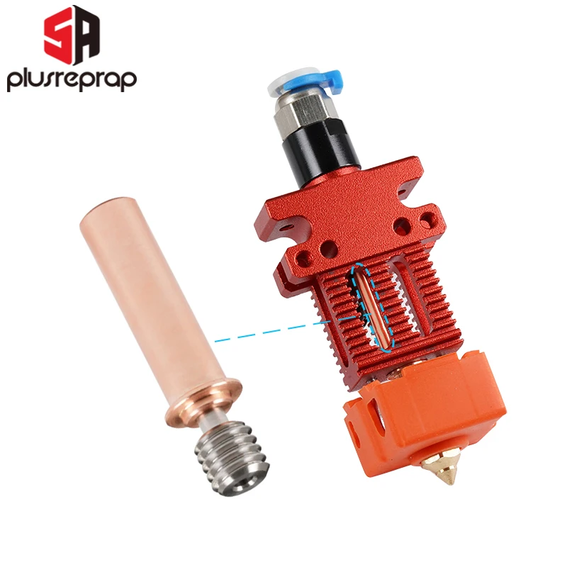 Bi-metal Copper Titanium Alloy Heatbreak for Creality CR-6 SE Hotend 3D Printer Parts All Metal Throat