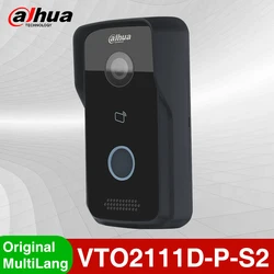 Dahua เดิม VTO2111D-P-S2หลายภาษาวิดีโอ Intercom Doorbell กลางแจ้งมินิกล้อง IP Villa สถานีประตูรีโมทแอป PoE