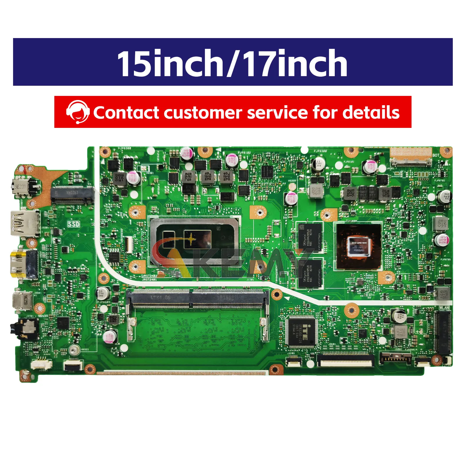 X512FF Laptop Motherboard For ASUS VivoBook X512FJG X512F X512FLC X512FF X512FL X512FJ Mainboard 10th Gen I3 i5 i7 100% Tested