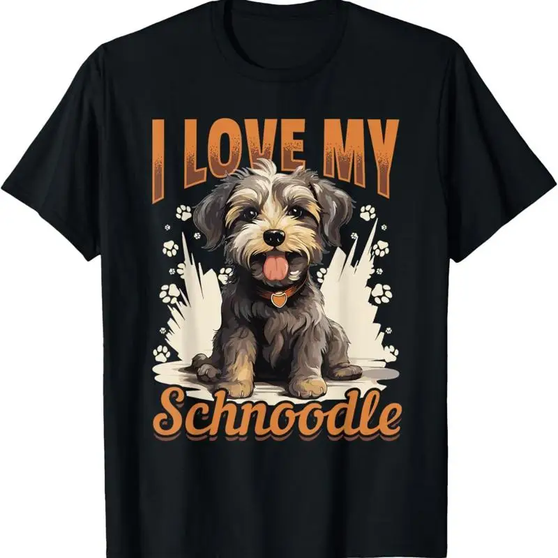 

Schnoodle Snoodle Dog Breed Pet I Love My T Shirt