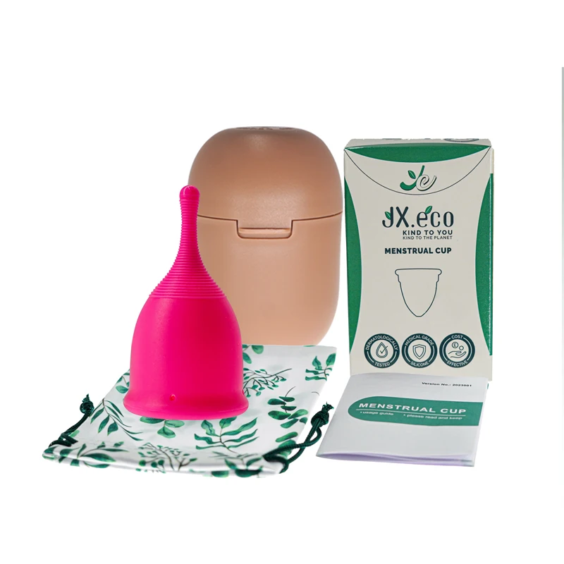 Menstrual Cup with Large Capacity Design with Case Sterilization Kit Menstrual Period Cup Feminine Hygiene Products for Women