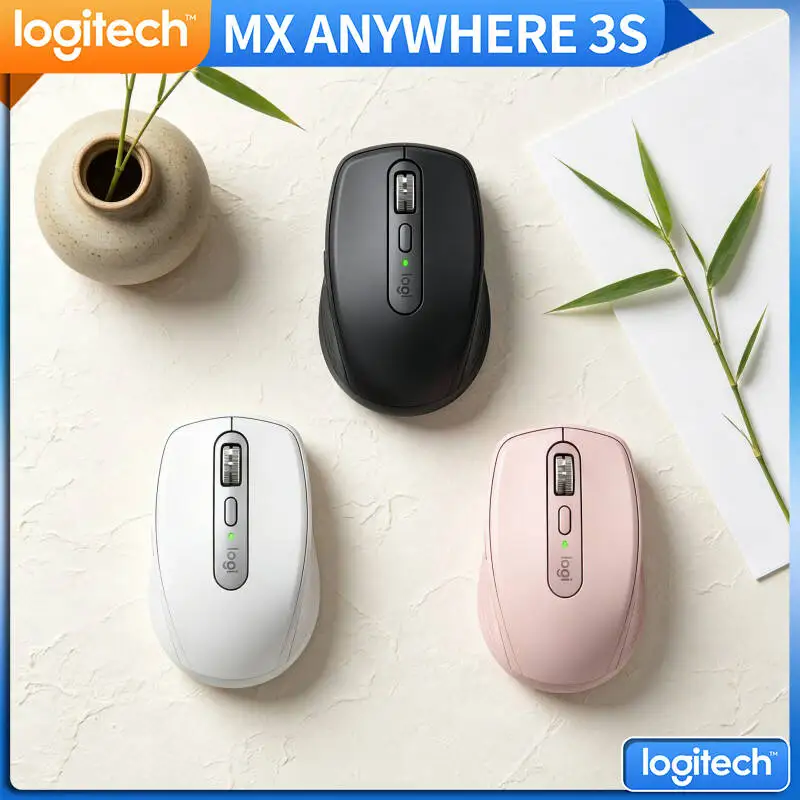 Top-Tier MX Anywhere 3S - 8000 DPI Tracking, Hyper-Scroll, Silent Click, Perfect for Exhibition & Office Use
