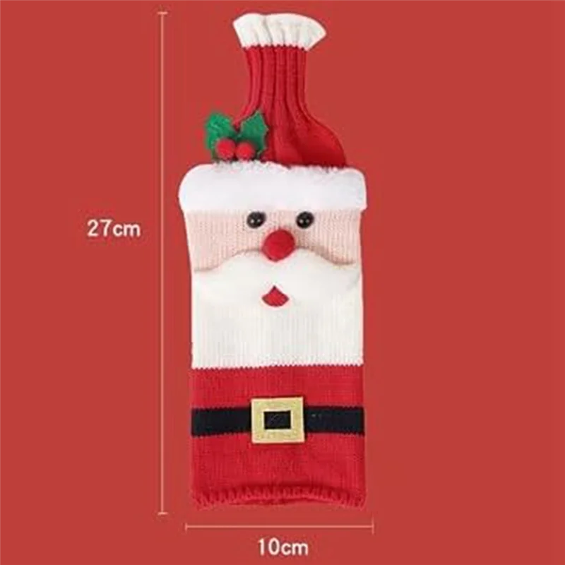 BAAG-suéter de Navidad, cubierta para botella de vino, cubierta para botella de vino para decoraciones navideñas, suéter de Navidad, decoración para fiesta