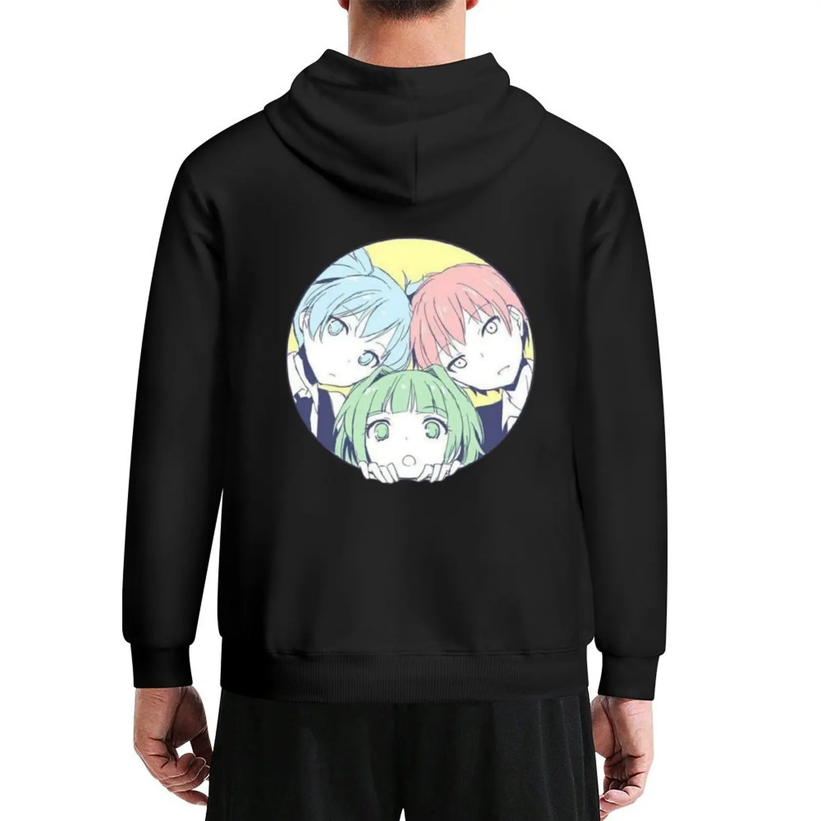 Nagisa, Karma y Kayano-Sasination Classroom Design pegatina Sudadera con capucha otoño anime ropa sudaderas con capucha para hombres de alta calidad