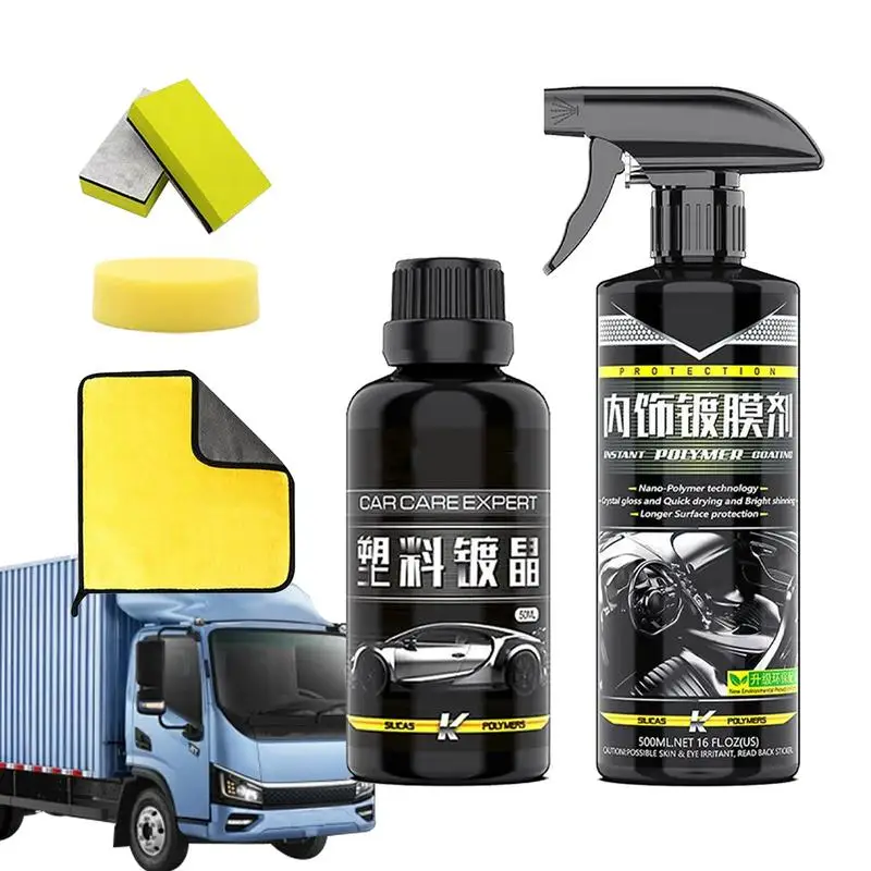 

Car Trim Restore Coating Agent Car Dashboard Interior Restorer Agent Leather Clean Refresh Car Maintenance