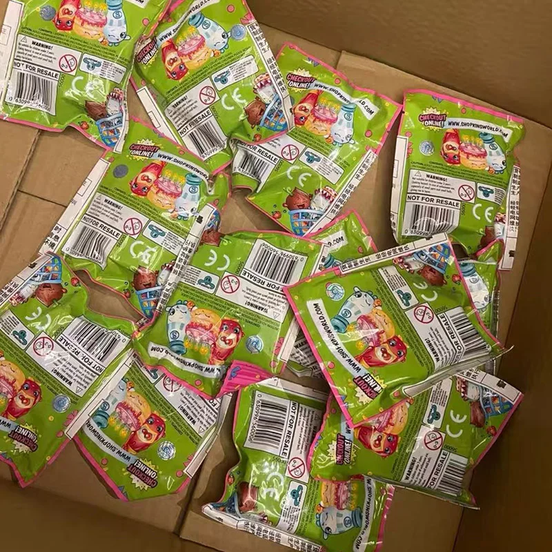 Shopkins Littles Elf S1 Blind Bag Cuties Fruit Vegetable Beverage Dessert Mini Model Toy Anime Figure Collect Ornament  Gifts