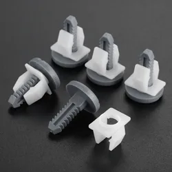 20Pcs Auto Plastic Fastener Clips Door Plate Fixed Clip Cover 6.9x13.5mm Hole for BMW Volvo Mercedes Benz Universal Car-Styling