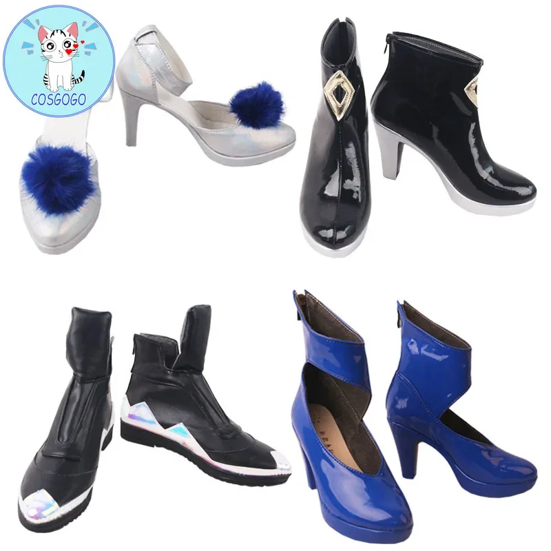 

LOL K/DA KDA Ahri Обувь для косплея на высоком каблуке для женщин Горячая игра KDA ALL OUT Ahri Akali Kaisa Evelynn обувь для косплея сапоги