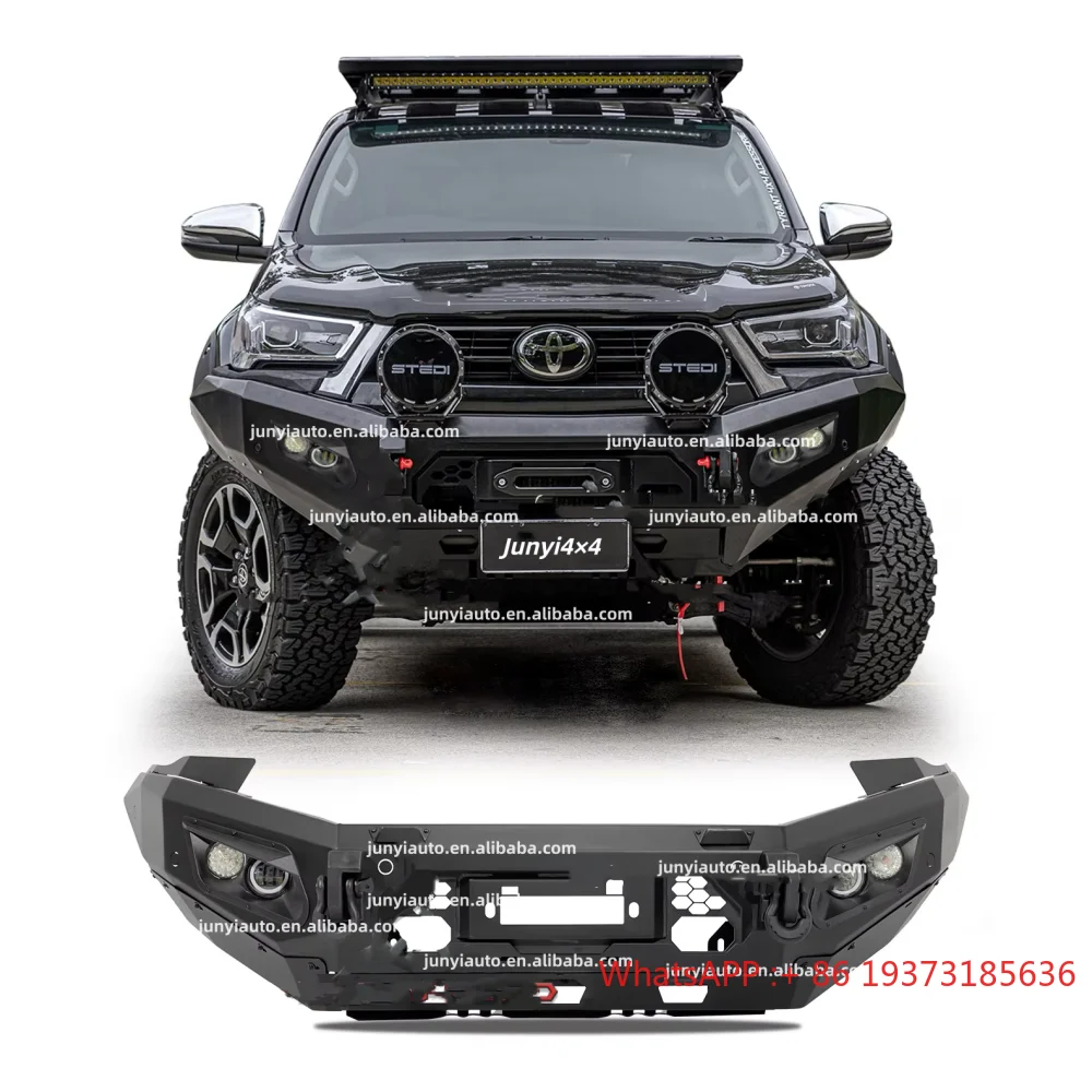 

JY4x4 Пикап Высококачественный стальной задний бампер Передний бампер Bullbar для Hilux Revo Rogue Ccqueest 2021 2022 2023 Передний бампер