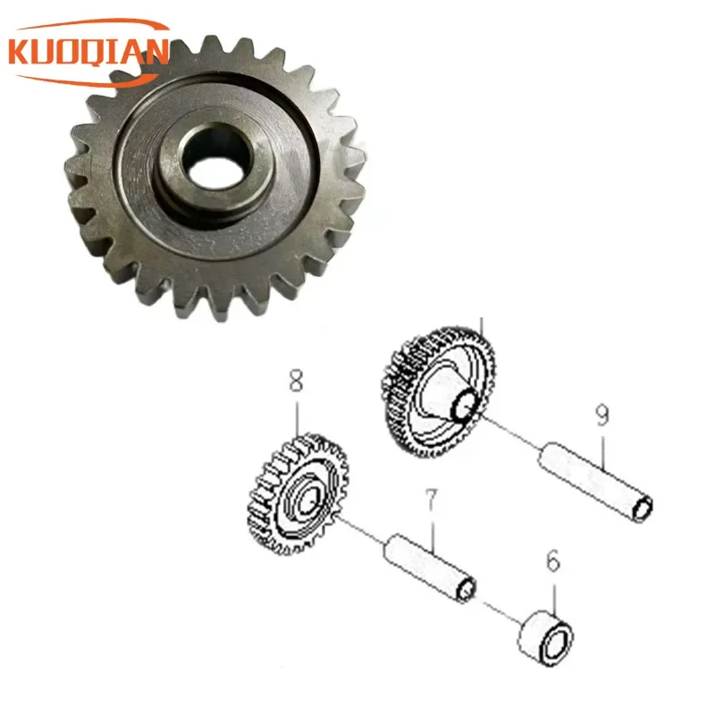 MIDDLE GEAR with Bush &Shaft SET 0180-091002 For CF 500 600 ATV UTV Parts Cforce X5 X6 CF188/196 ENGINE Starting