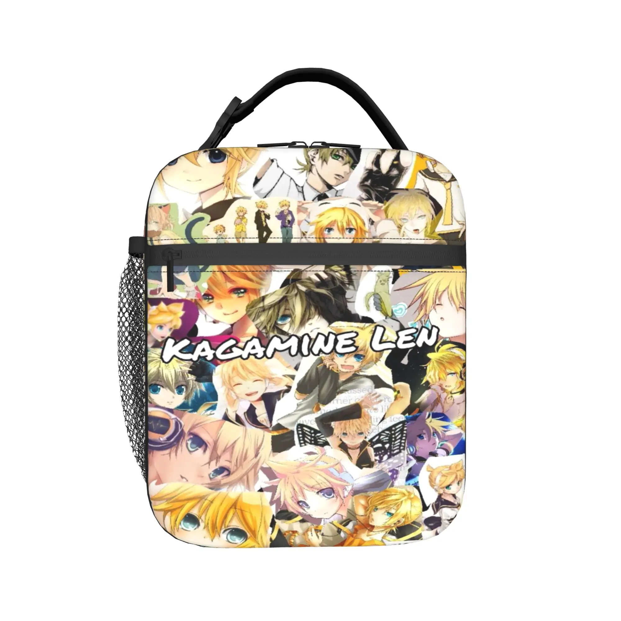 

Термоизолированная сумка для обеда Kagamine Rin Len для работы, портативный ланч-бокс для мужчин и женщин, термоконтейнер для еды