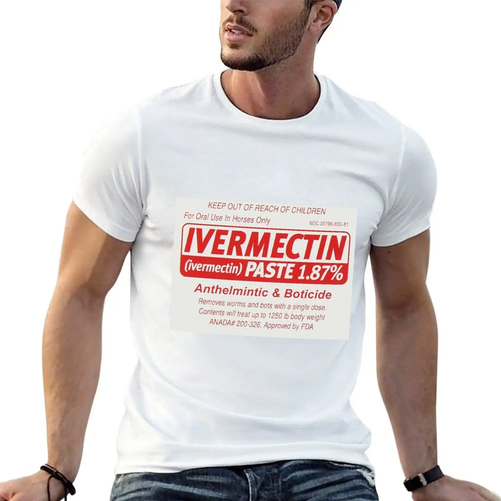 

IVERMECTIN Anthelmintic & Boticide T-Shirt t shirts with prints cotton t shirt man T-Shirt