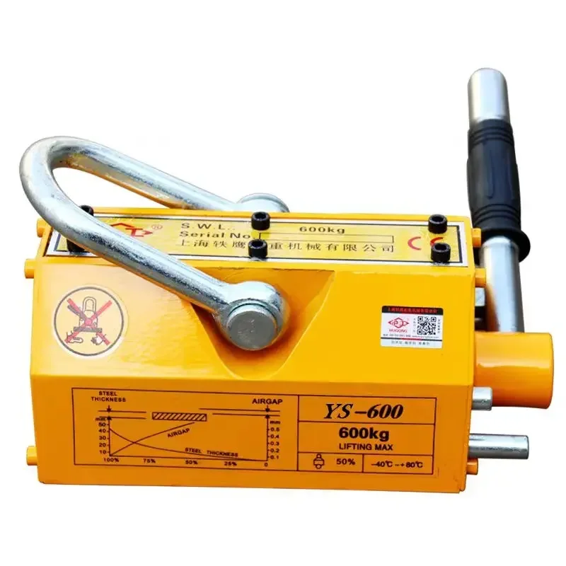 3000KG Permanent Magnet Chucks Magnetic Lifter For Lifting Sheets Steel