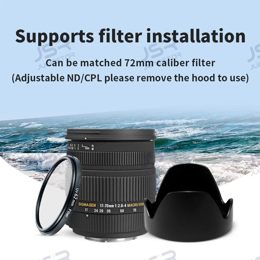 استبدال LH780-04 درع الضوء لملحقات حماية العدسة سيجما 17-70 مللي متر 18-50 مللي متر 18-250 مللي متر