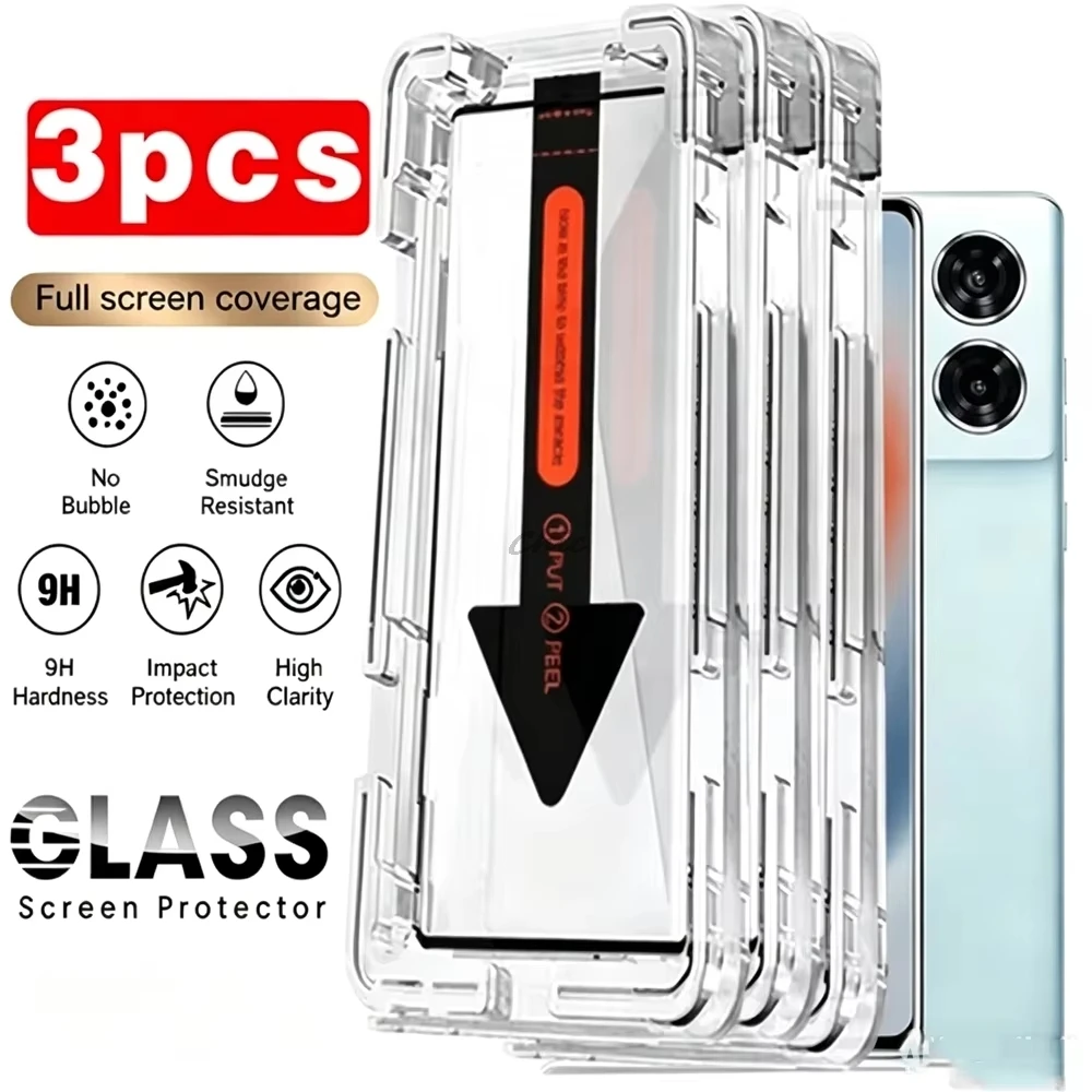 1-3Pcs Dust Free Screen Protector For Motorola Edge 60 50 Pro Ultra 70 Fusion Signature Moto G86 G87 G75 G37 G56 HD Glass Film