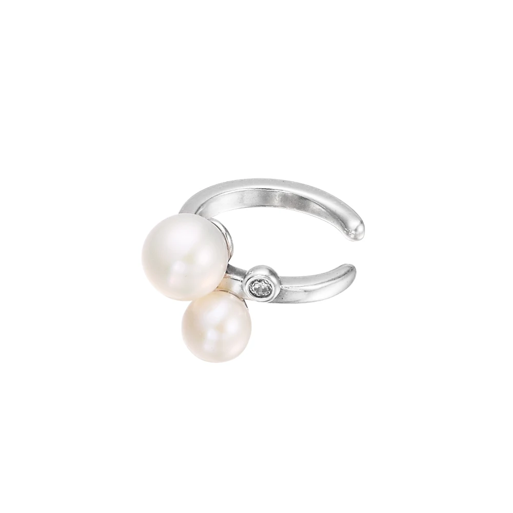 Just One Piece Treated Cultured Pearl Single Earring For Women 925 Sterling Silver Earrings Fine Jewelry Silver 925 Earring