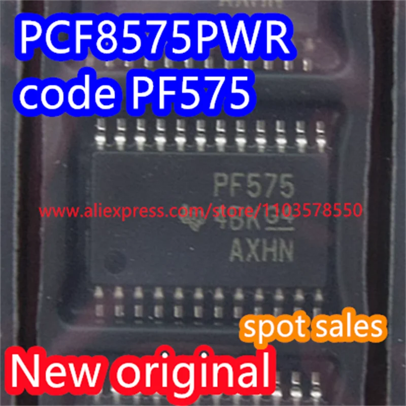 10PCS  100% Brand new original PCF8575PWR PCF8575PW PCF8575 code PF575 interface - I/O extender IC chip patch SSOP-24