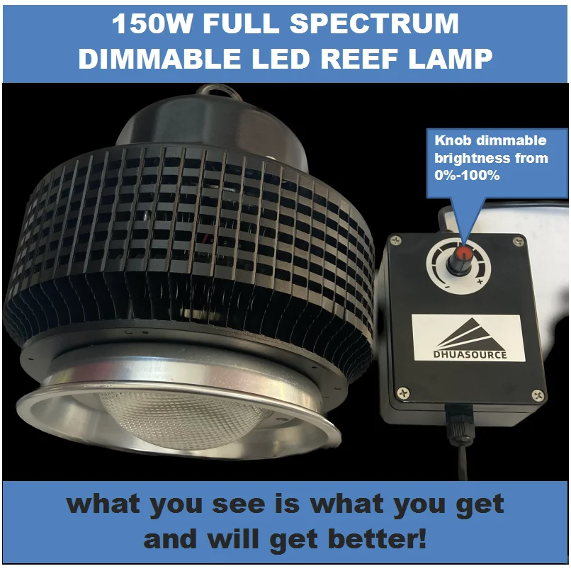 150W Full Specture Dimmable CREE LED Aquarium Lighting Marine Reef Coral Fish Tank bulb for Saltwater freshwater pet lamp grown