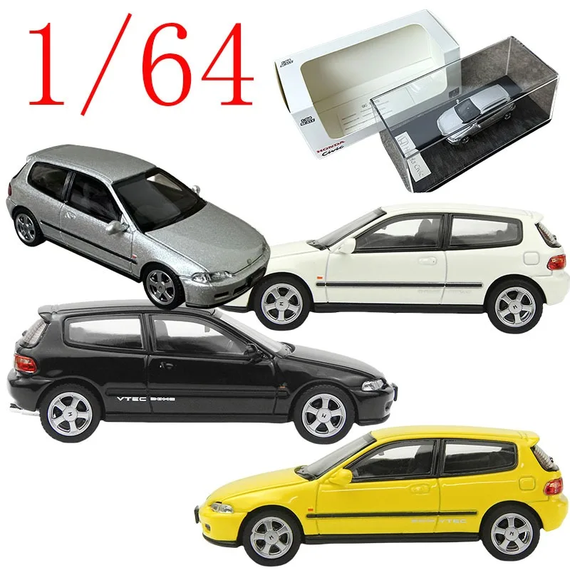

LCD Diecast 1/64 Scale Honda CIVIC SiR II(EG6) Alloy Model Cars Play Vehicles Toys for Boys Gift Original Box