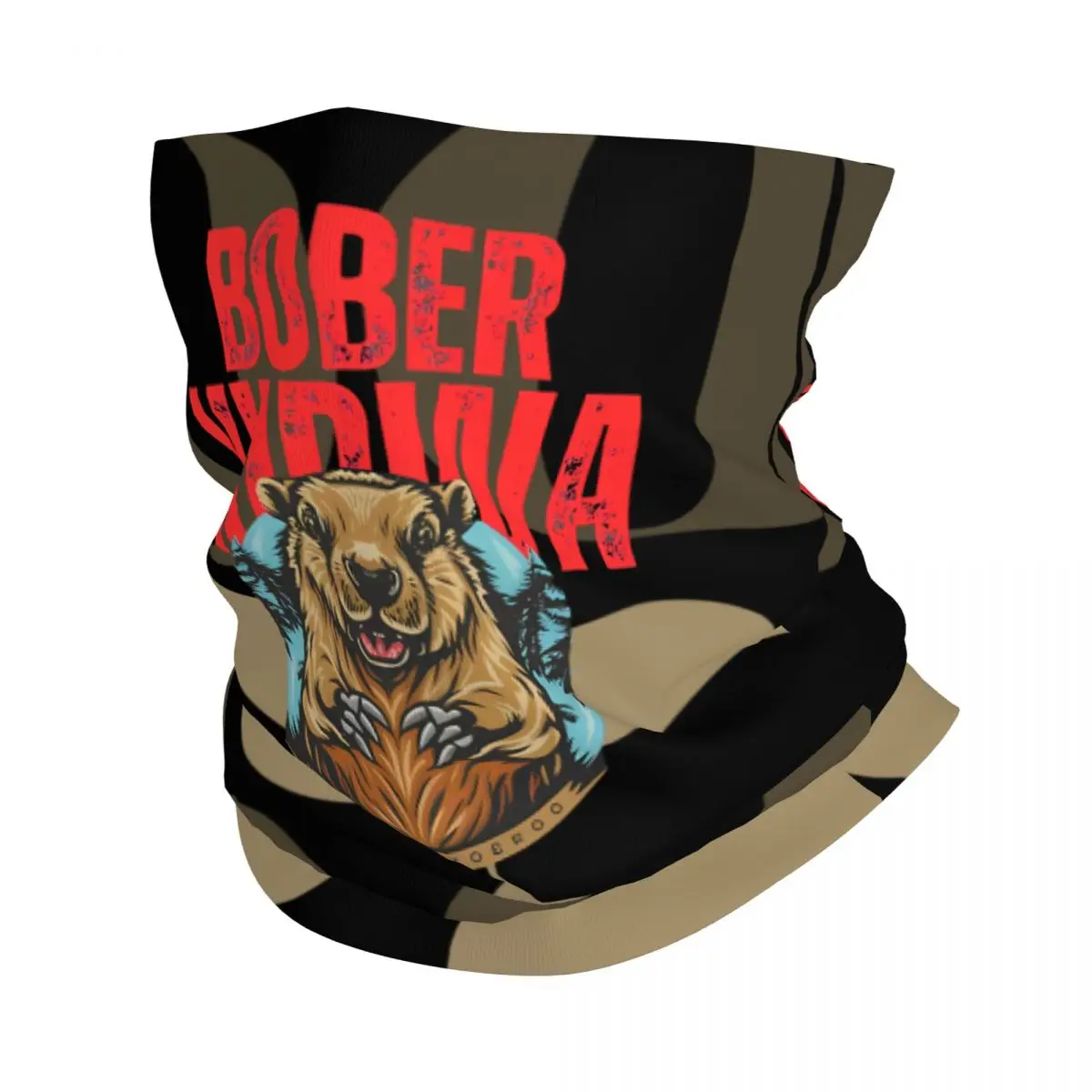 Awesome Bandana Neck Cover Printed Motorcycle Motocross Bobr Kunwa Funny Beaver Face Scarf Running Unisex Adult Winter