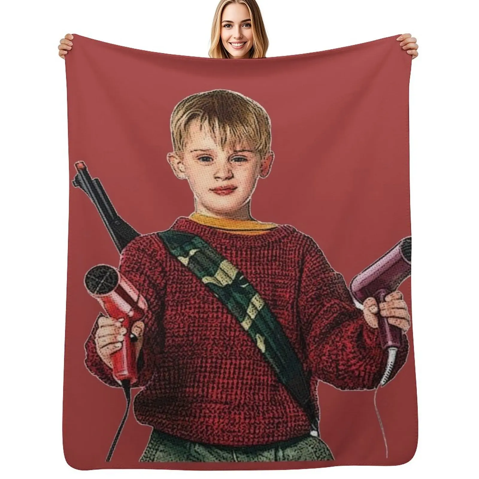 

Kevin McCallister Home Alone Christmas Movie Throw Blanket Luxury Camping Blankets For Bed Blankets For Sofas Blankets