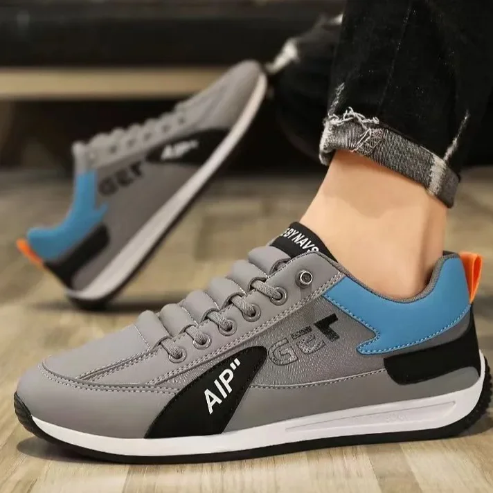 حذاء جري رجالي ربيعي جديد خفيف الوزن سهل الارتداء كاجوال منخفض الارتفاع كتلة ألوان نسخة مطورة أحذية رياضية مريحة مبطنة بالقطن