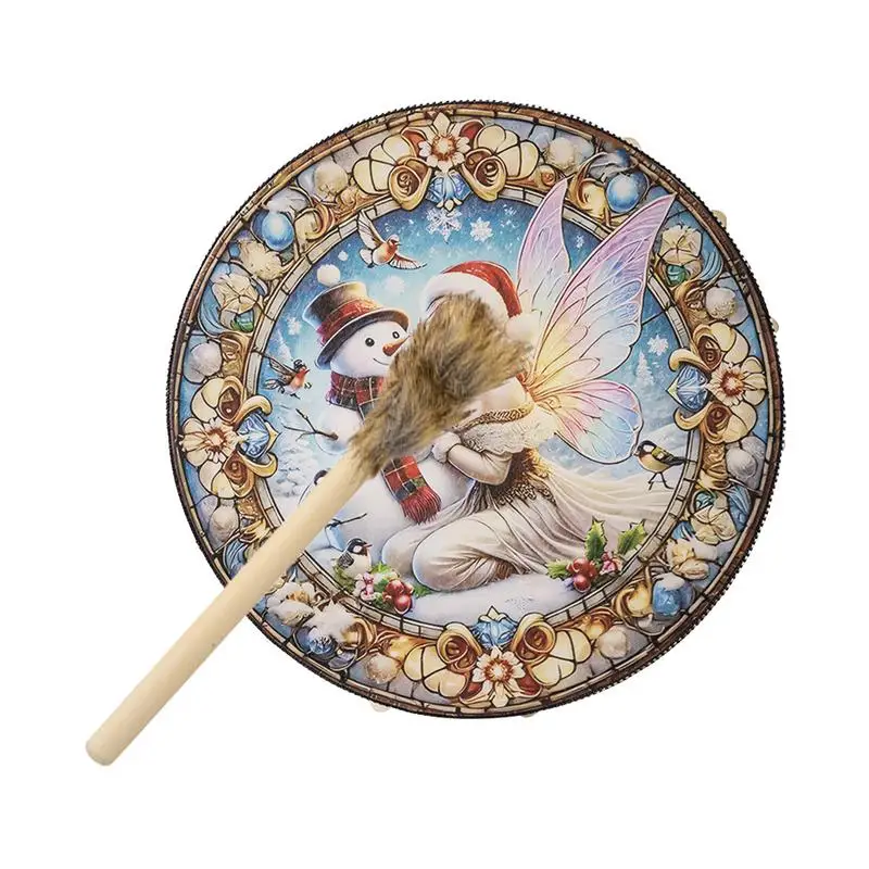

Shamanic Hand Drum 10 Inches Christmas Sound Healer Shaman Drum With Drum Stick Sound Healing Tool Home Decorations Spiritual