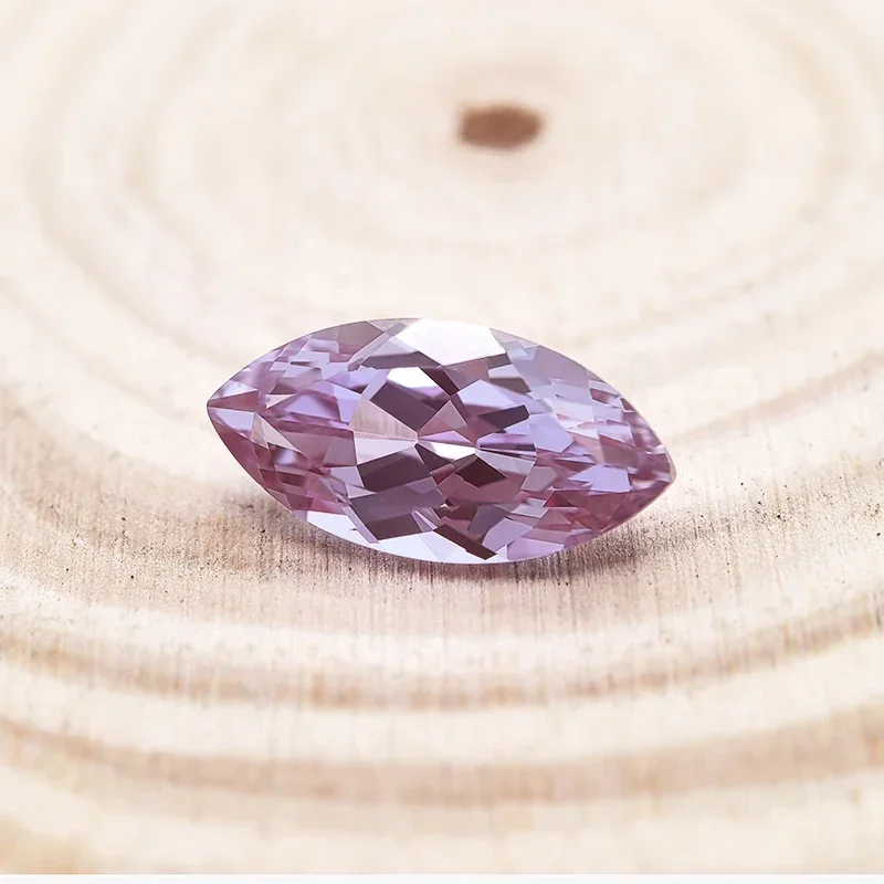 Lab Grown Alexandrite Stone Marquise Shape Purple Color Charms Beads Selectable AGL Certificate for Diy Jewelry Making Materials