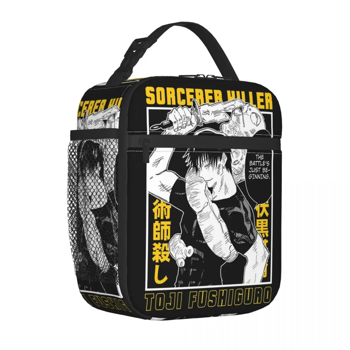 toji-fushiguro-feiticeiro-assassino-jjk-anime-isolado-almoco-sacos-termico-recipiente-tote-lancheira-sacos-de-armazenamento-de-alimentos-praia