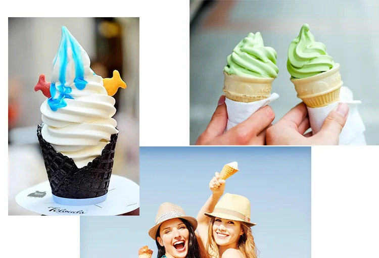 Sorvete em pó grátis 1 saco! 18L/h 3 sabores máquina de sorvete! Venda quente mini sorvete macio em pó mix fabricante máquina de venda automática